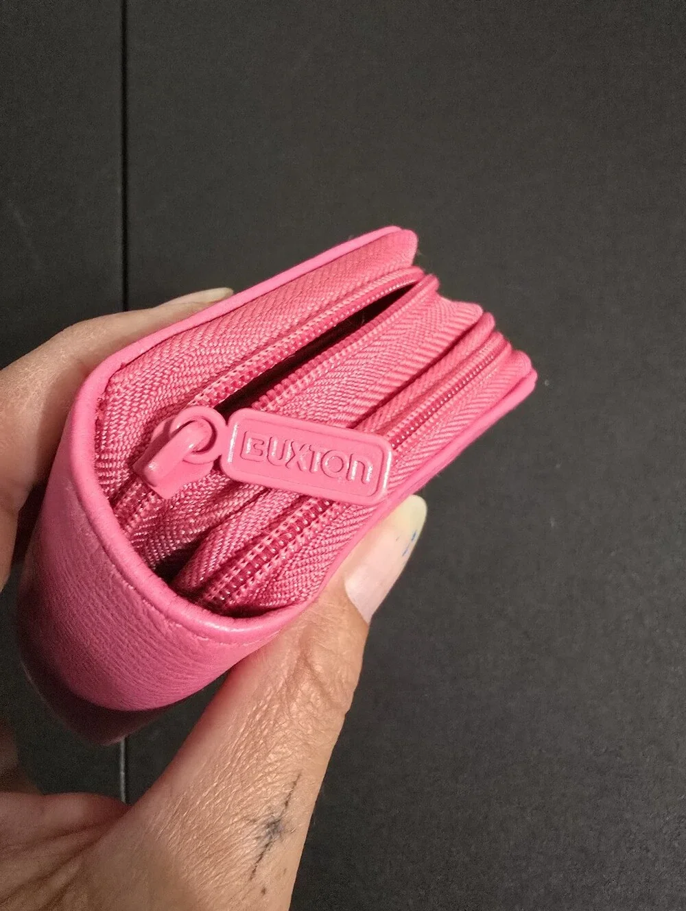 Buxton Pink Genuine Leather Wallet